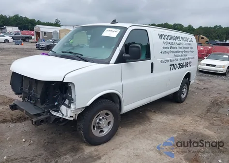 2020 Chevrolet Express Cargo Rwd 2500 Regular Wheelbase Wt из США, поврежденный, VIN 1GCWGAFG3L1199561